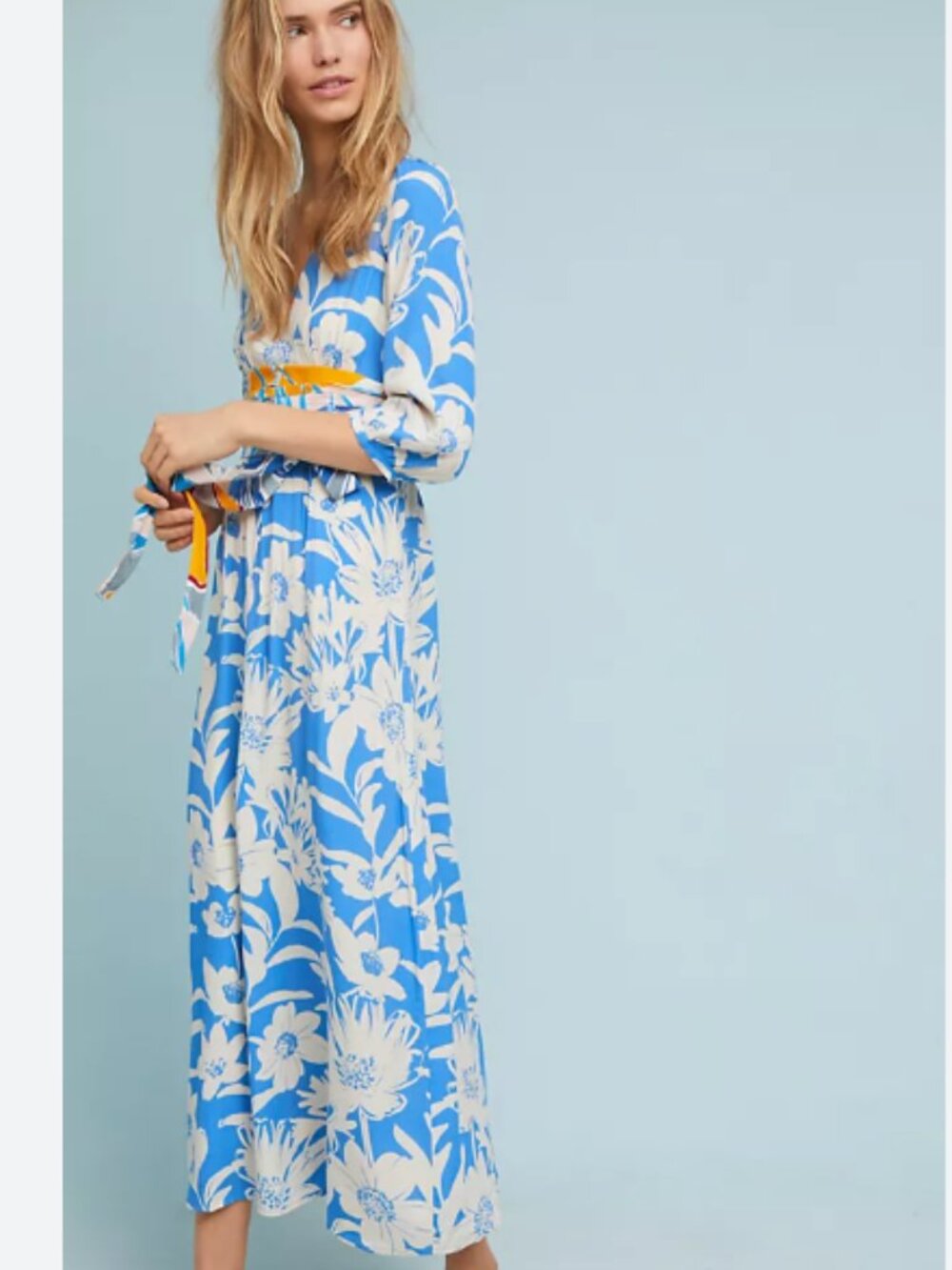 Anthropologie Maeve Belted Kimono Dress sz6